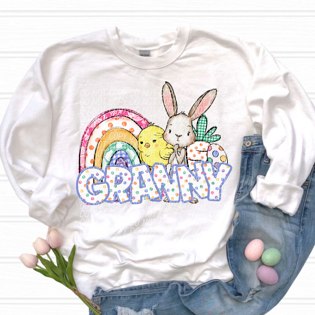Easter Names DTF Print
