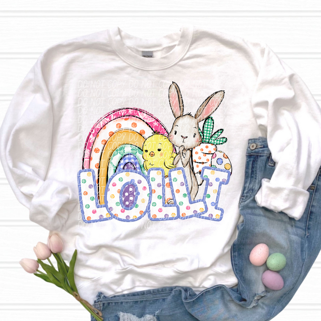 Easter Names DTF Print