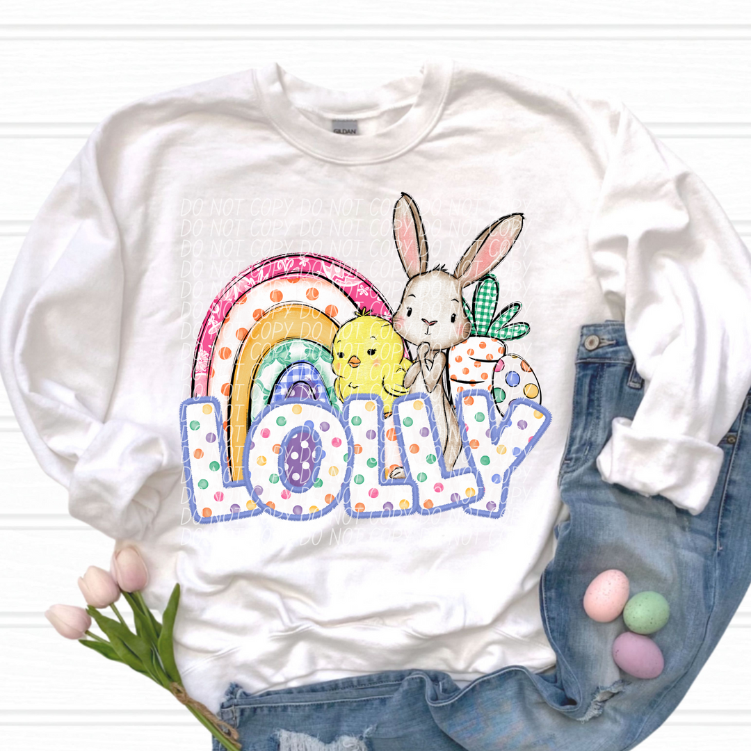 Easter Names DTF Print