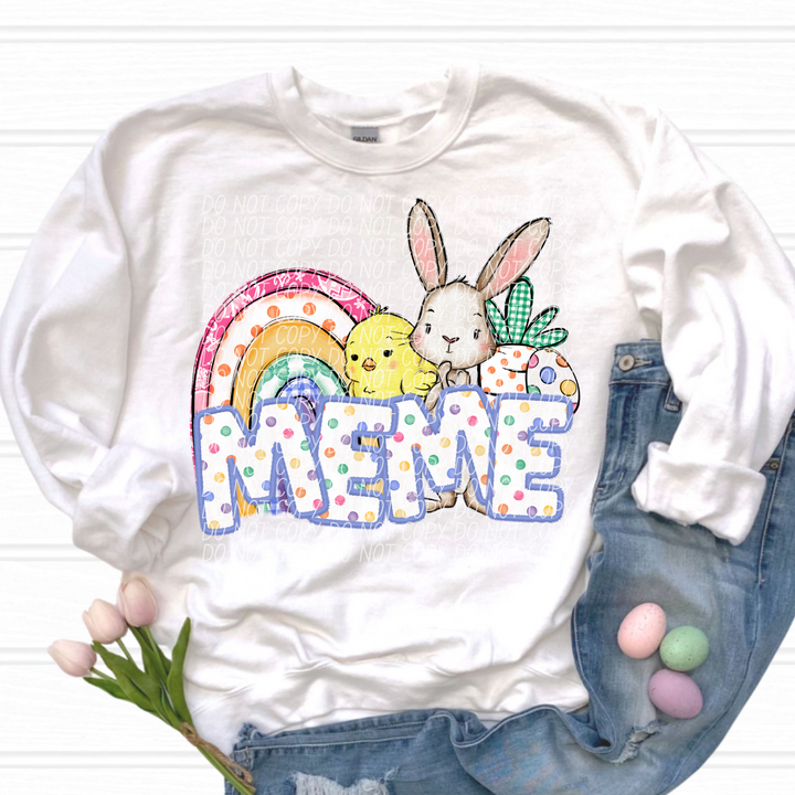 Easter Names DTF Print