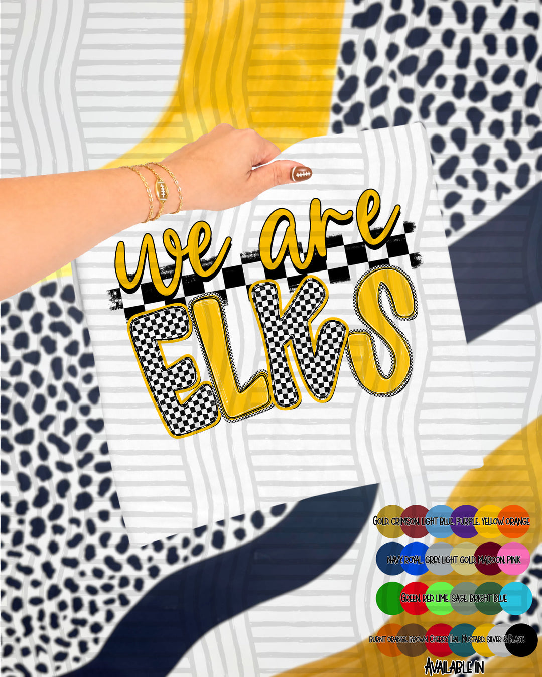 We Are Checker Crush Colors Mascots DTF Print
