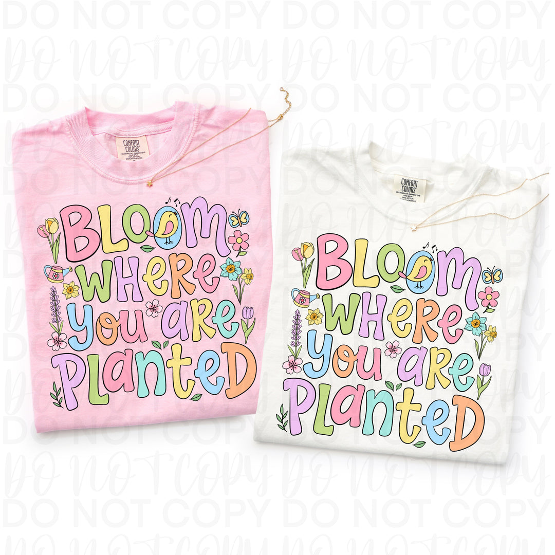 Bloom Where you are Planted DTF Print