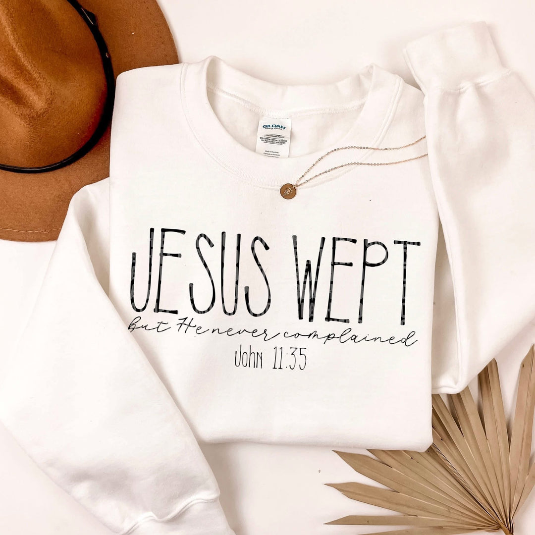 Jesus Wept DTF Print