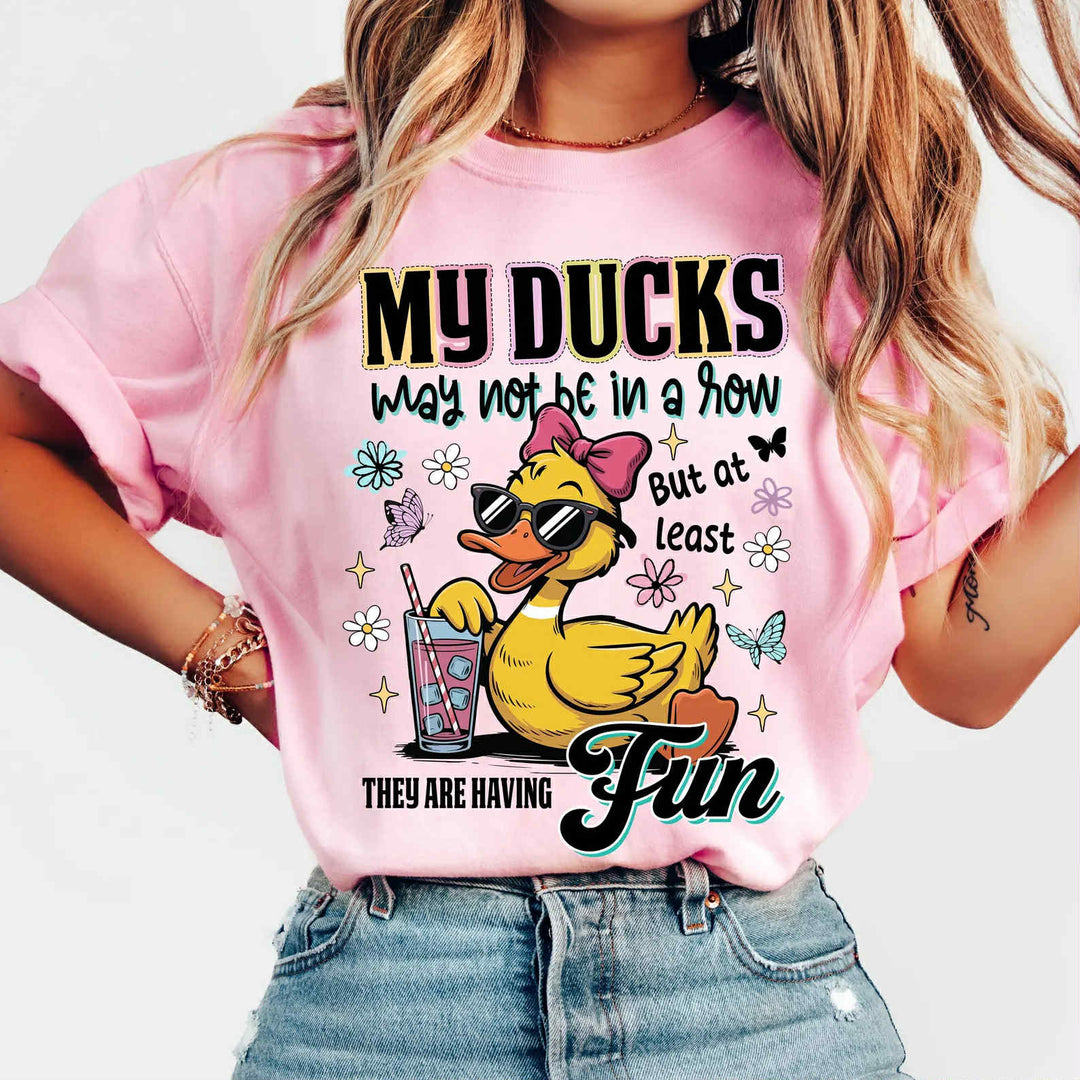 Ducks In A Row DTF Print
