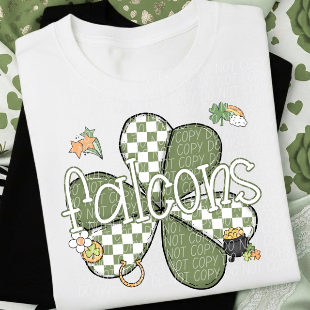 St Patrick Clover Mascots DTF Print