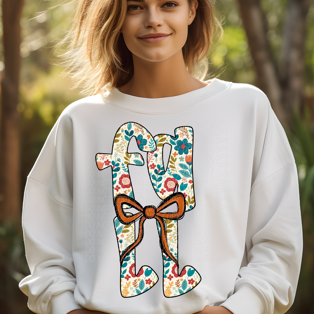 Fall Bow DTF Print