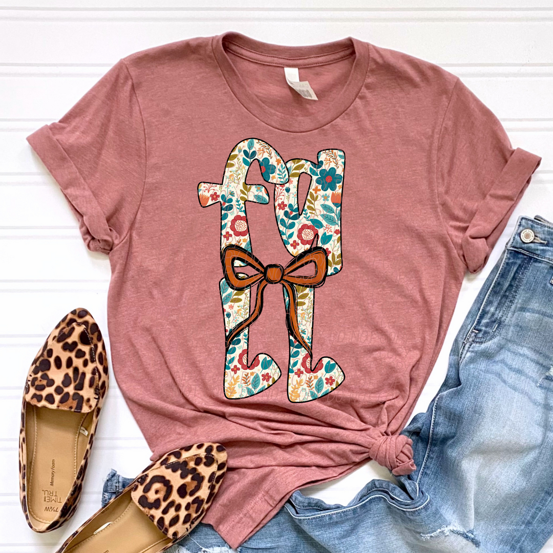 Fall Bow DTF Print