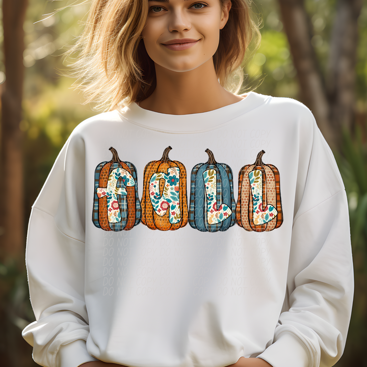 Fall Pumpkins DTF Print
