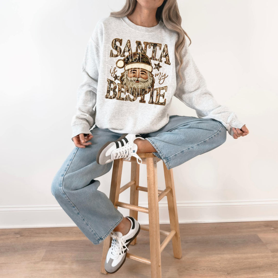 Santa is my Bestie DTF Print