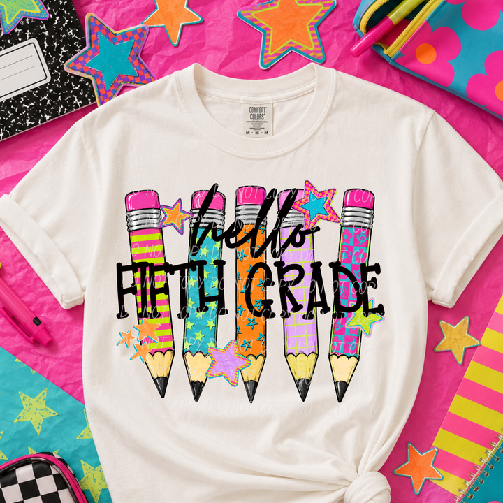 Pencil Grades DTF Print