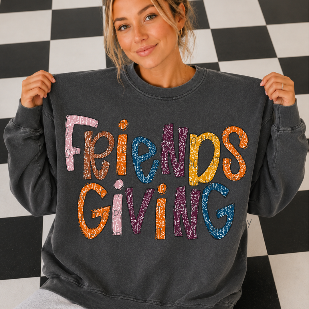 Friendsgiving DTF Print
