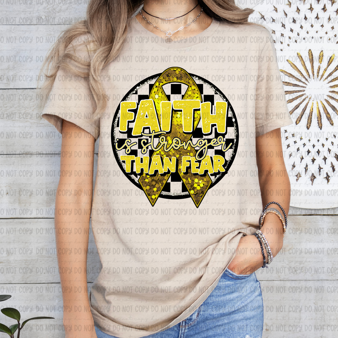 Faith is Stronger DTF Print