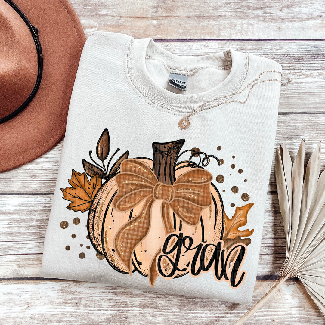 Fall Glitter Pumpkin Collection DTF Print
