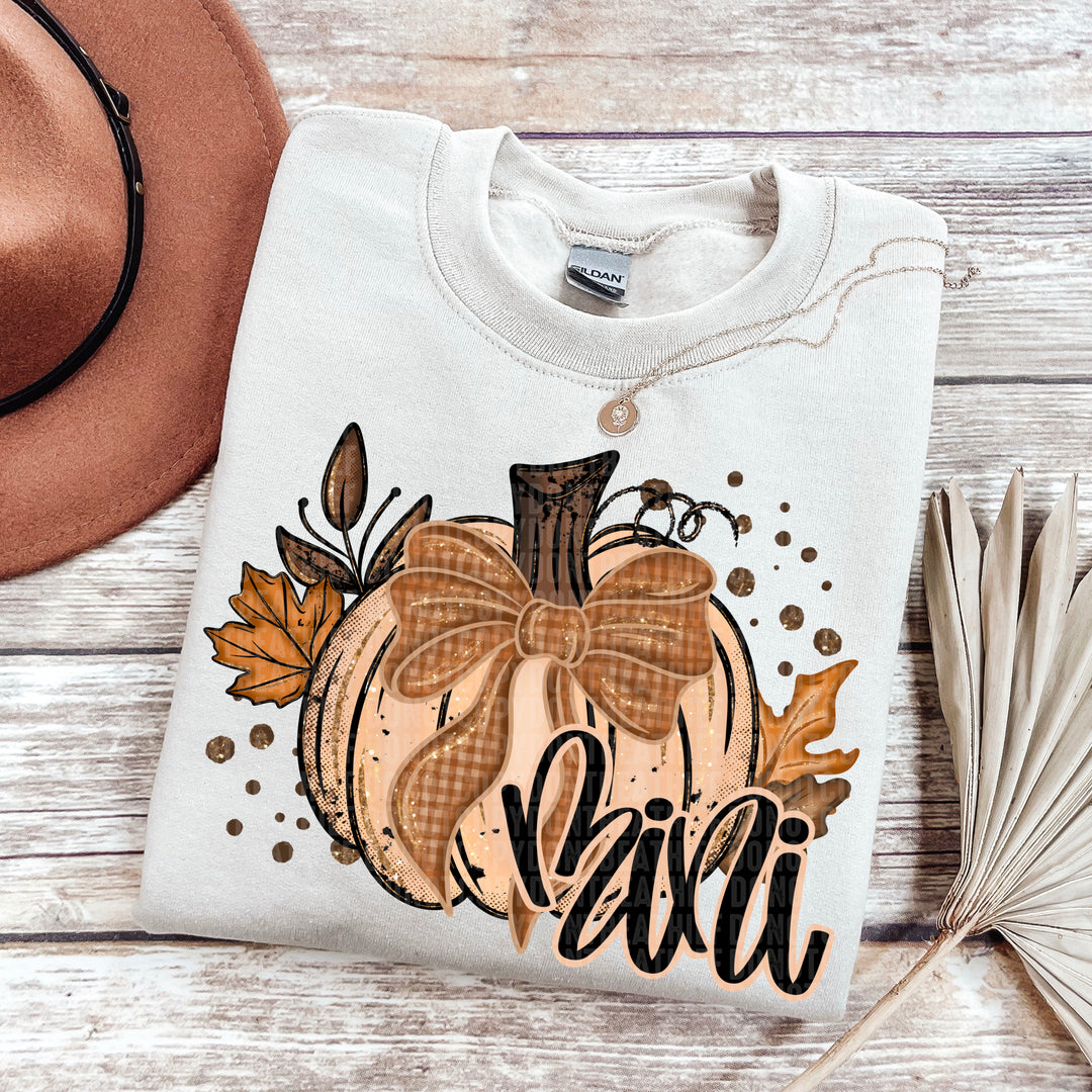 Fall Glitter Pumpkin Collection DTF Print