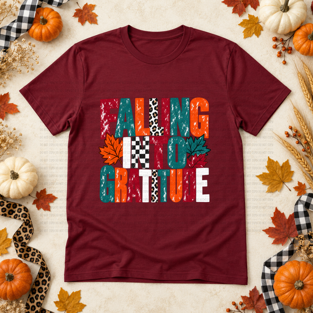 Falling Into Gratitude DTF Print