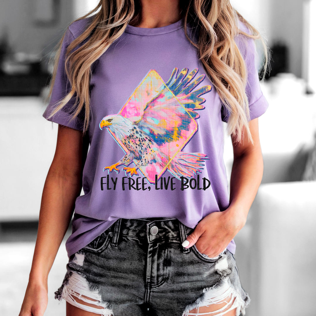 Fly Free Live Bold DTF Print