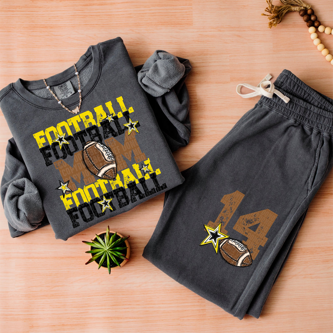 Football Mom Collection BACK DTF Print