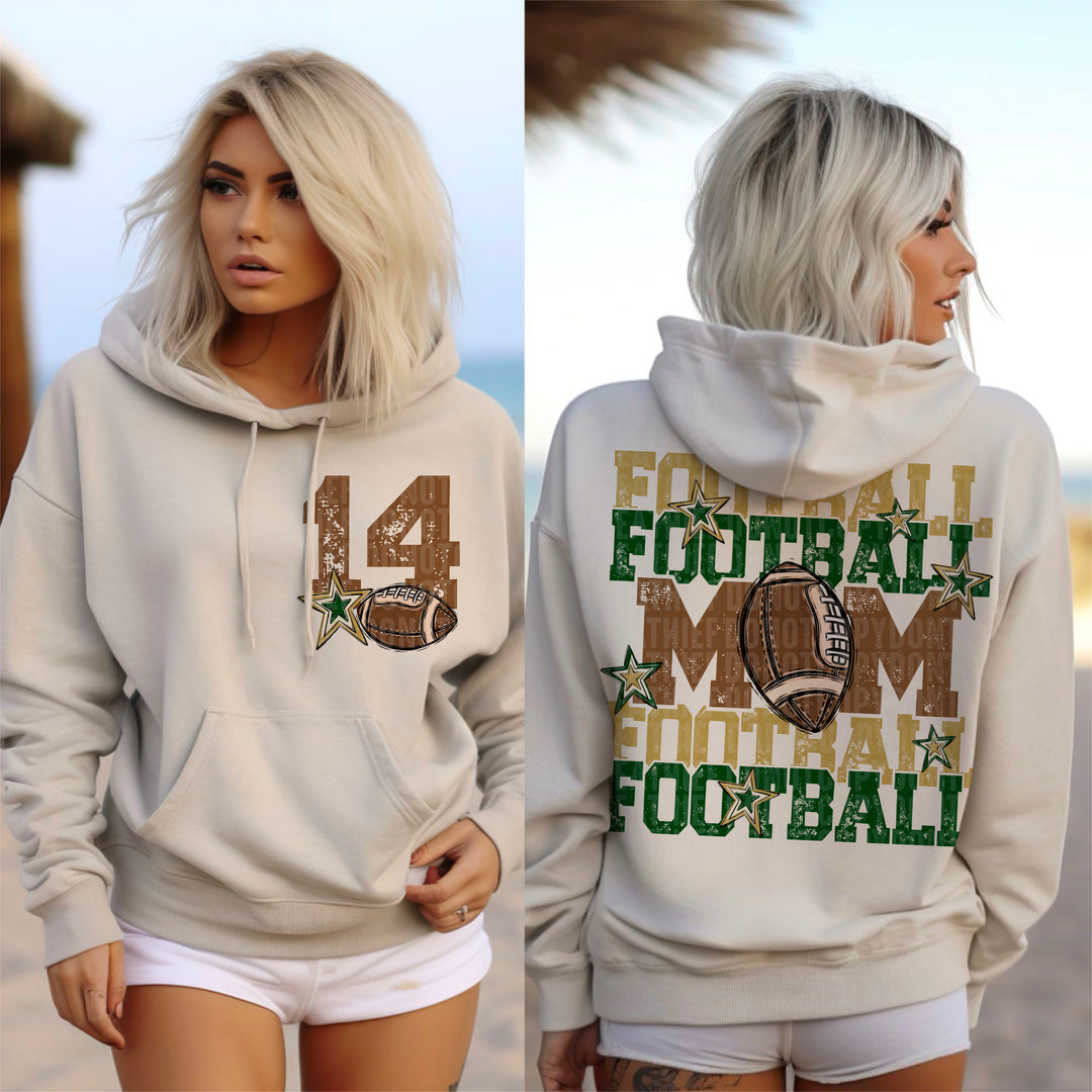 Football Mom Collection BACK DTF Print