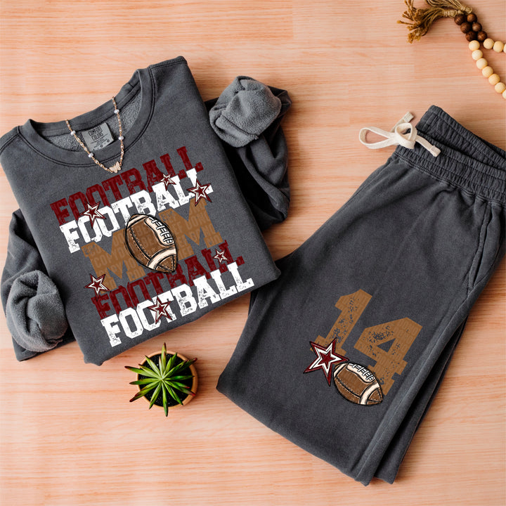 Football Mom Collection BACK DTF Print