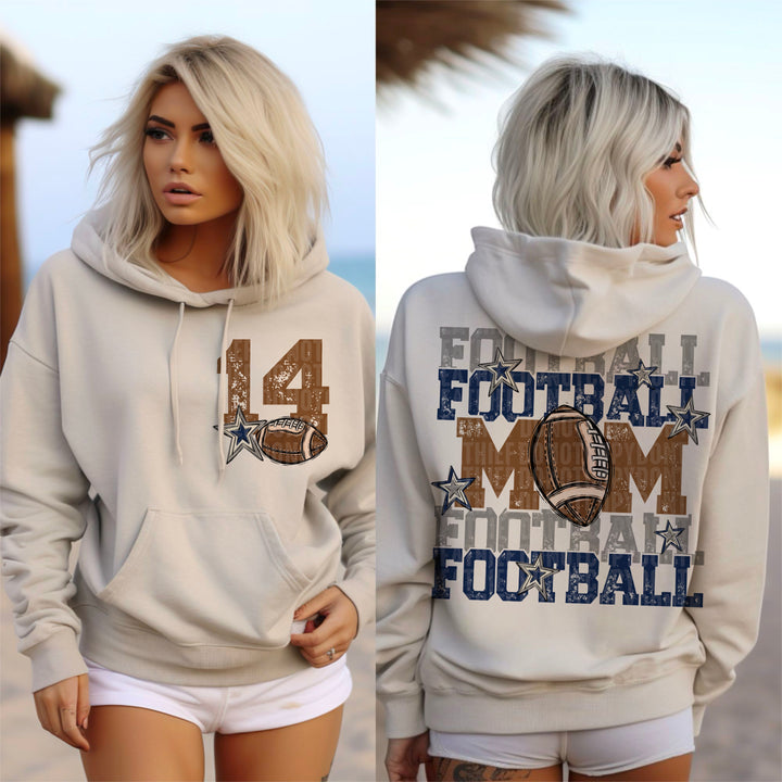 Football Mom Collection BACK DTF Print