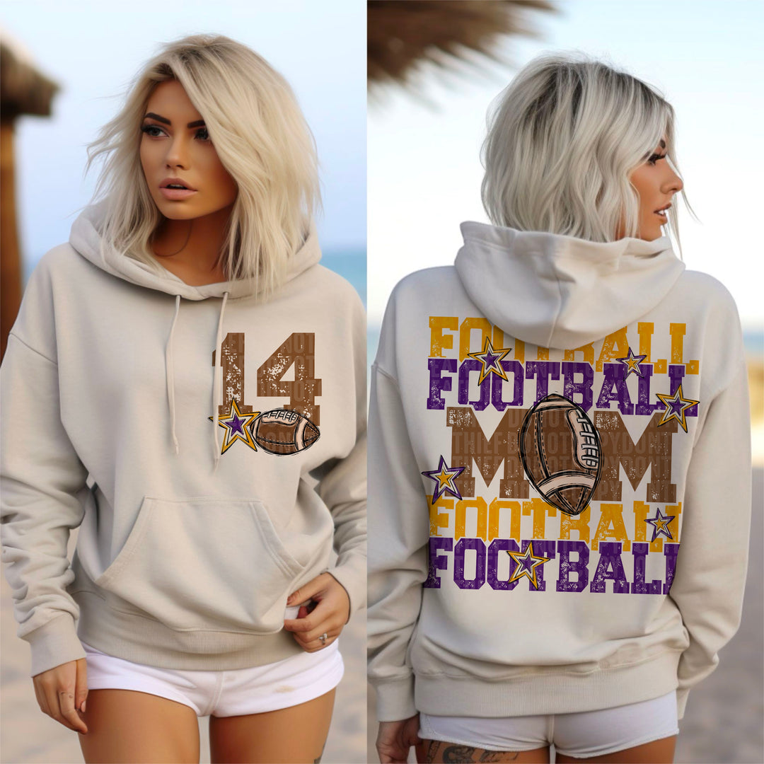 Football Mom Collection BACK DTF Print
