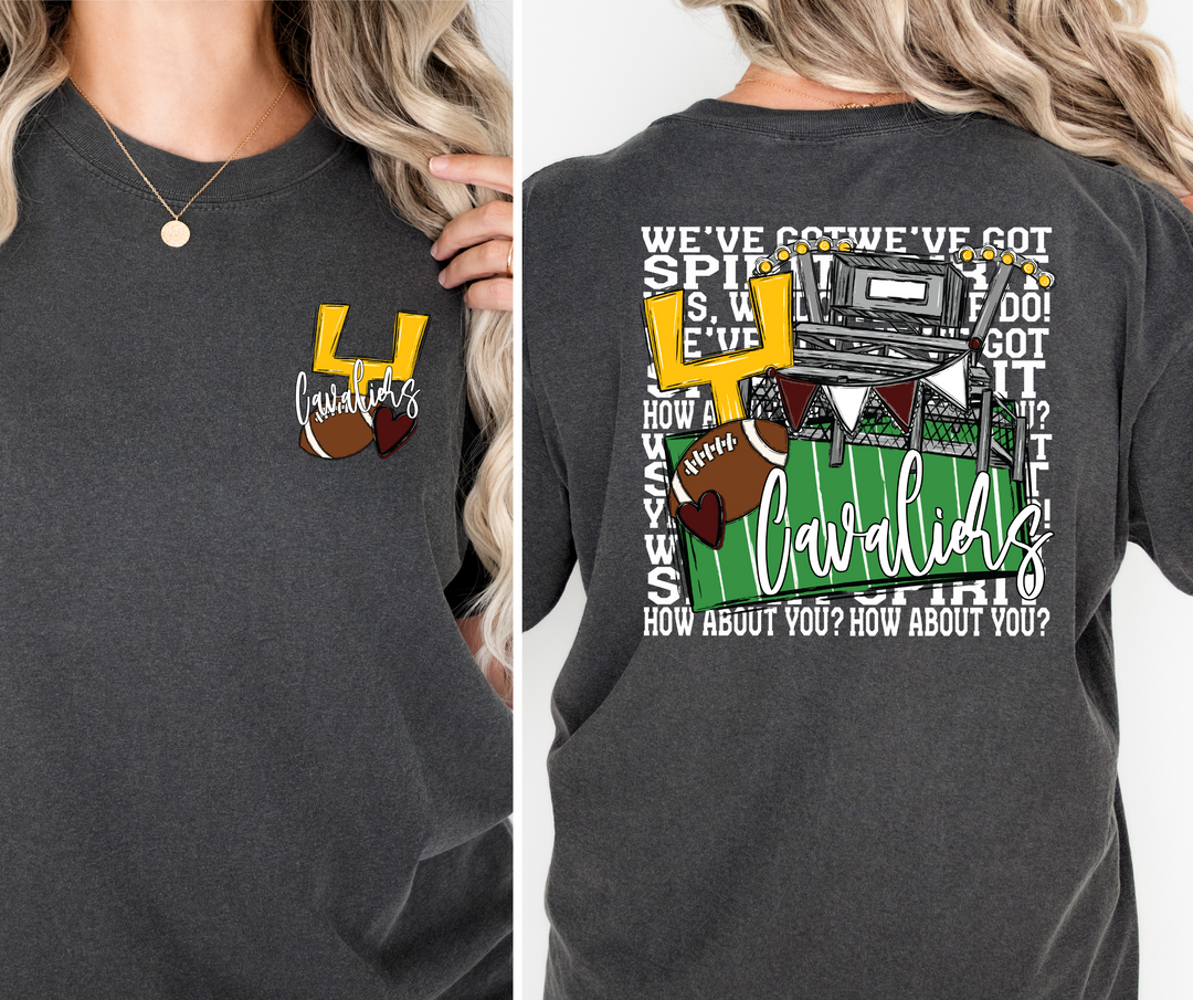 Cavaliers Goal Post & Field Mascot FRONT DTF Print