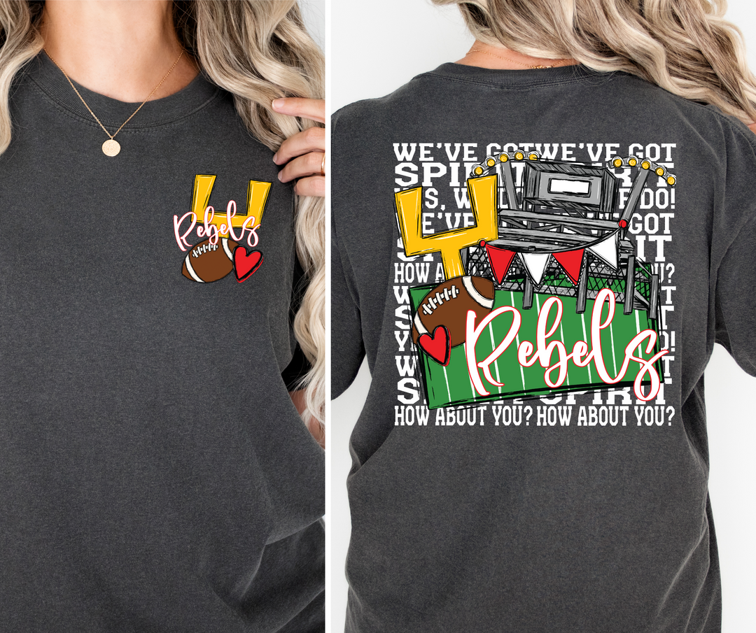 Custom Rebels FRONT DTF Print
