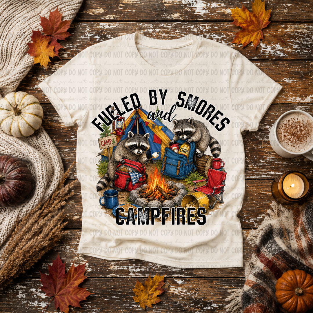 Fueled By Smores And Campfires DTF Print