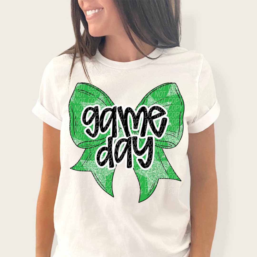 Game Day Bows DTF Print