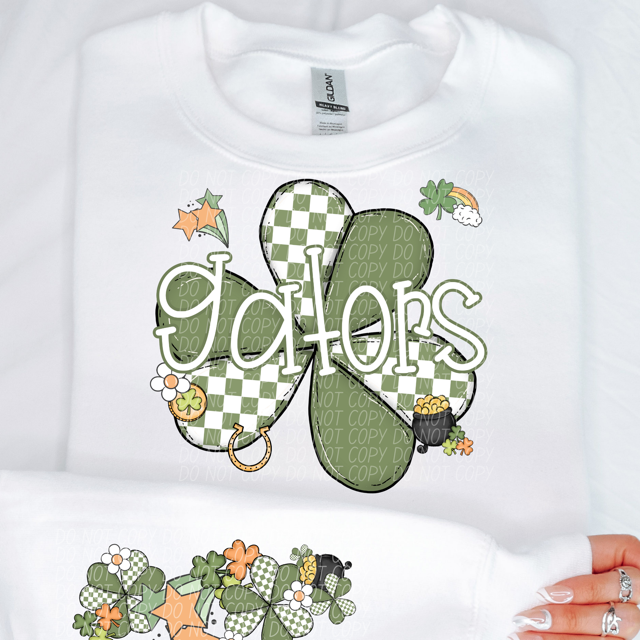 St Patrick Clover Mascots DTF Print