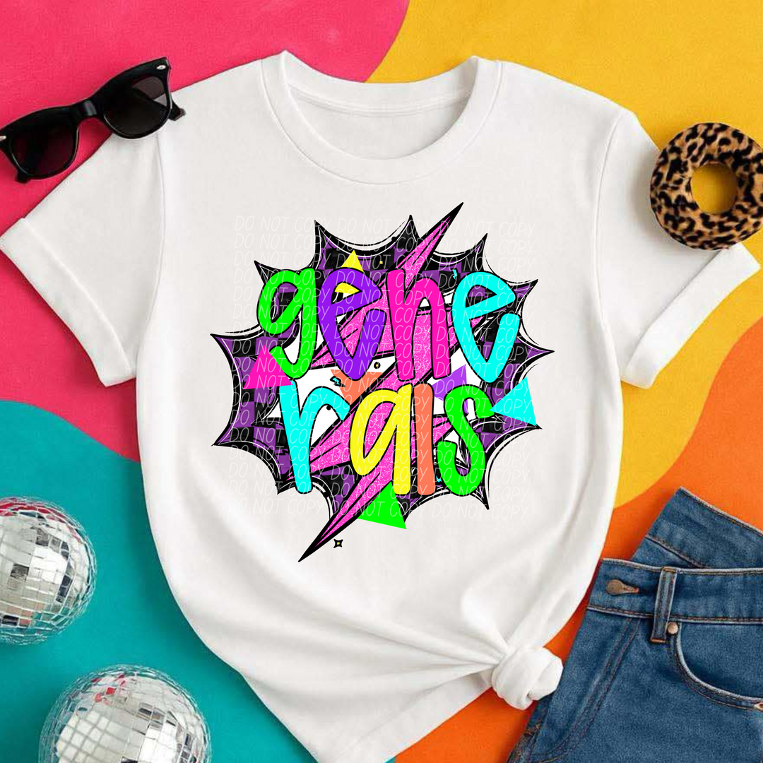 80's Hero Mascots DTF Print