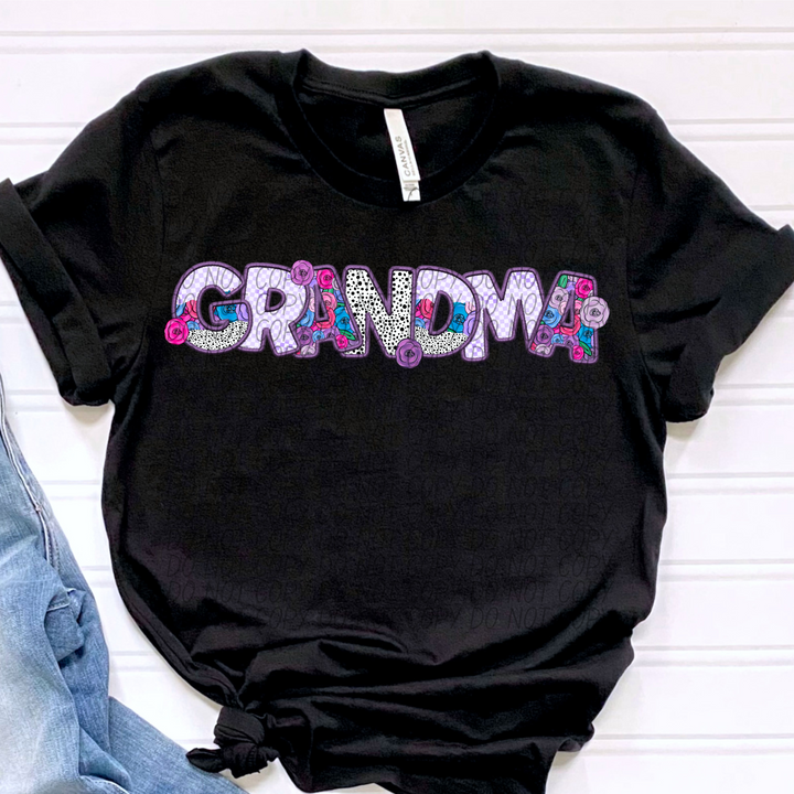 Pretty In Purple Names DTF Print