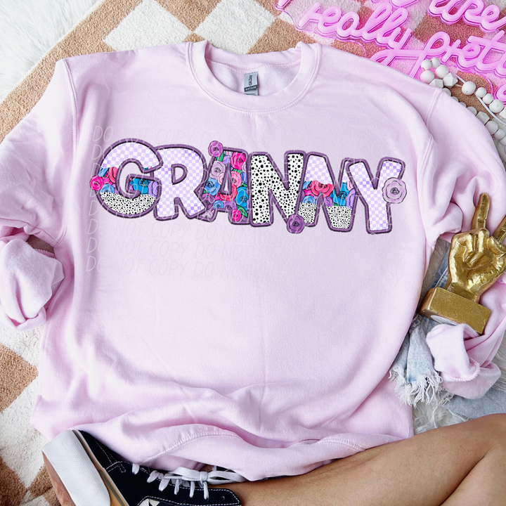Pretty In Purple Names DTF Print
