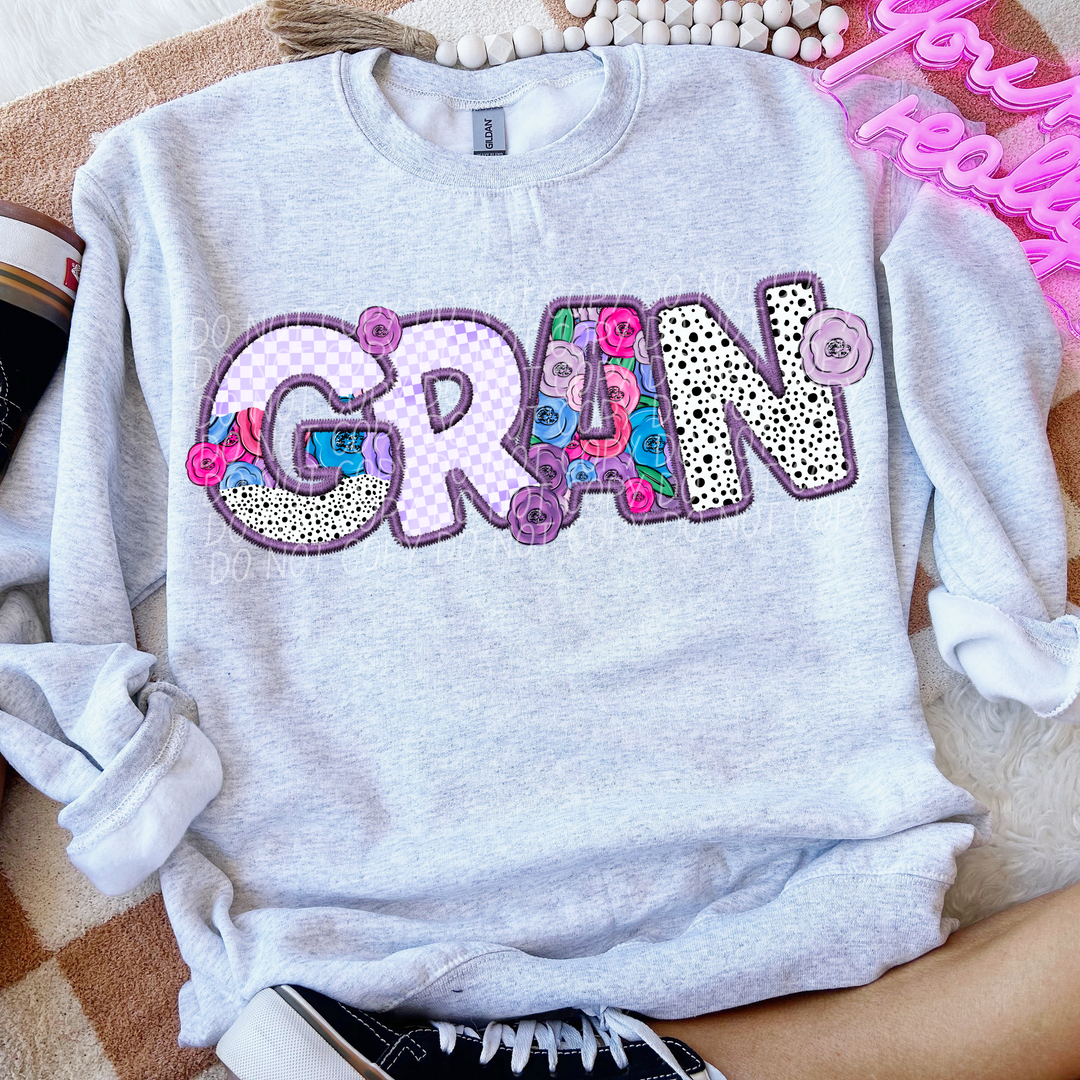 Pretty In Purple Names DTF Print