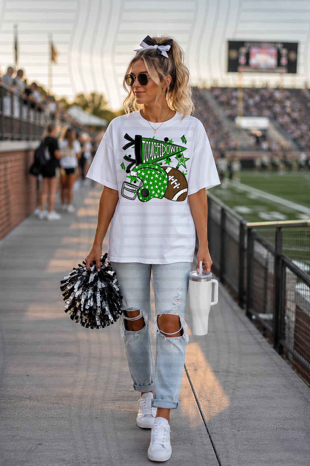 Touchdown Helmet DTF Print
