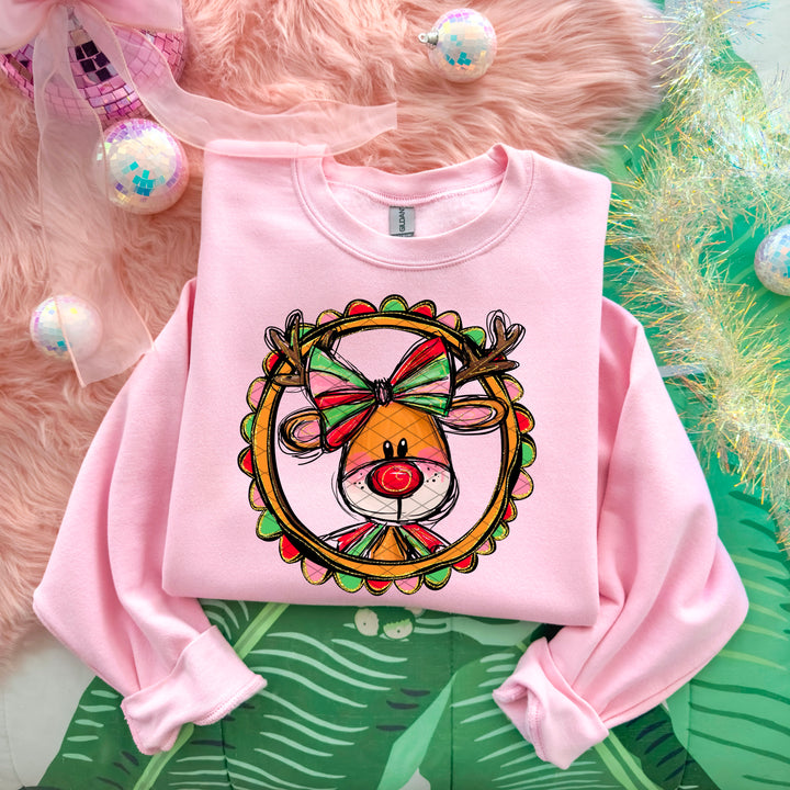 Girly Rudolph DTF Print