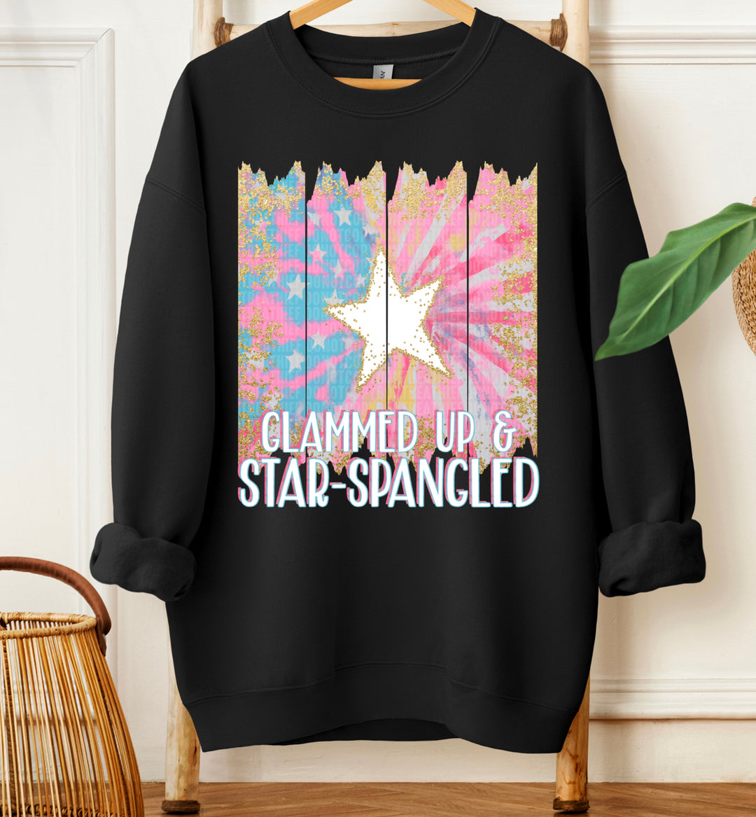 Glammed Up Star Spangled DTF Print