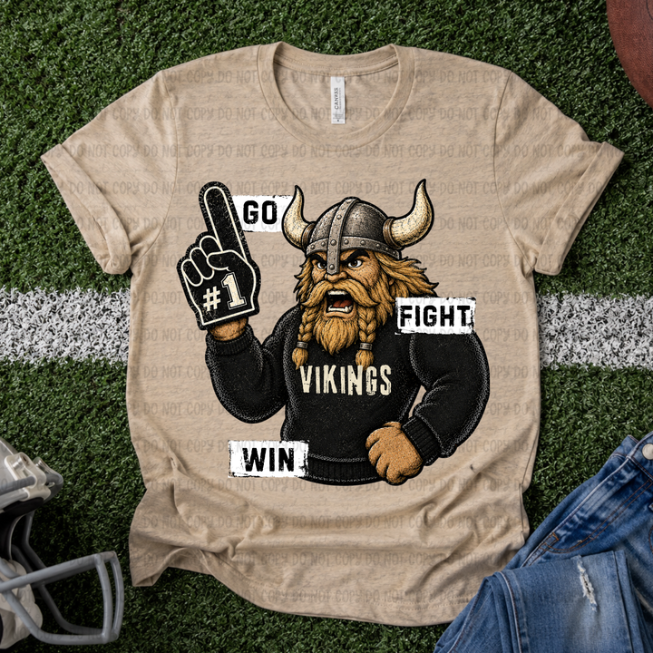 Go Fight Win Mascots DTF Print