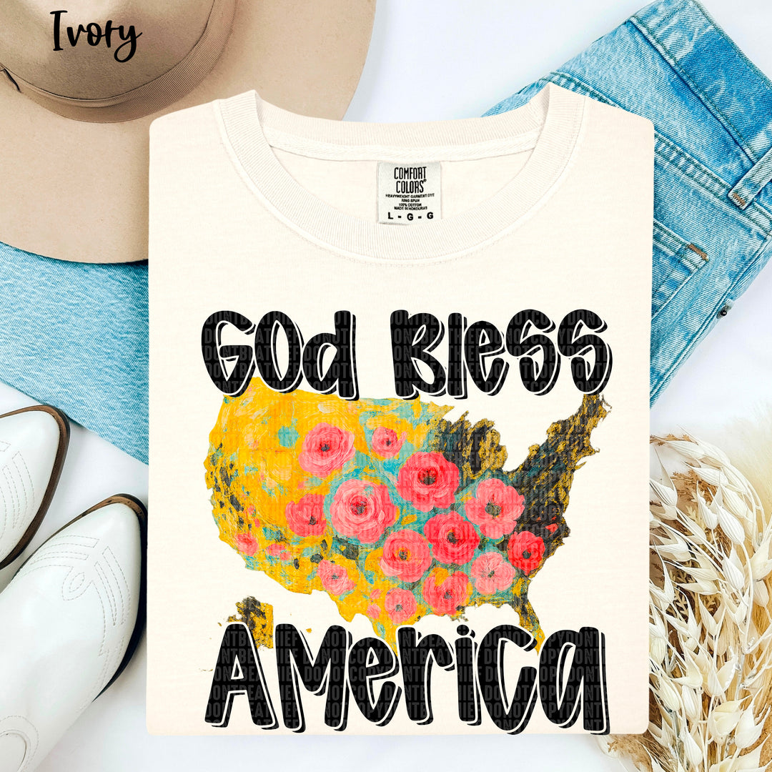 God Bless America DTF Print