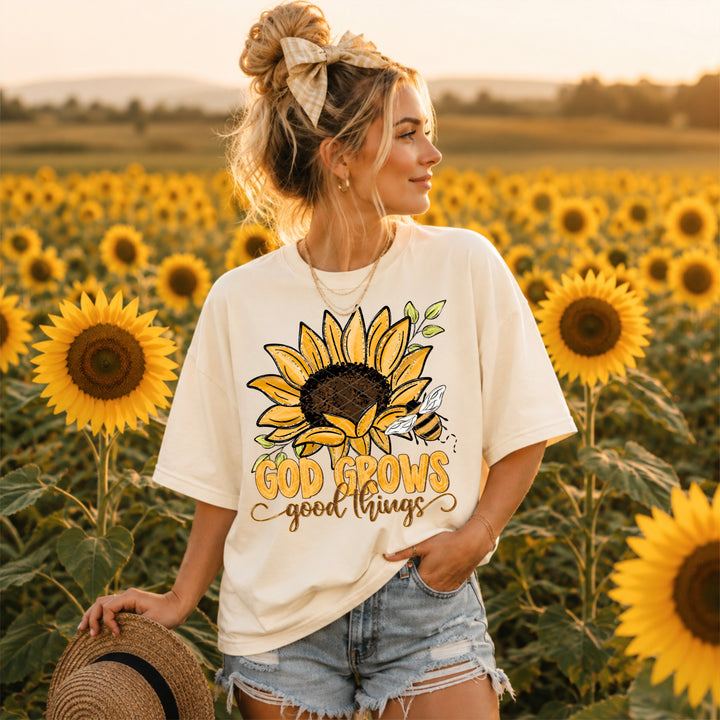 God Grows Good Things DTF Print