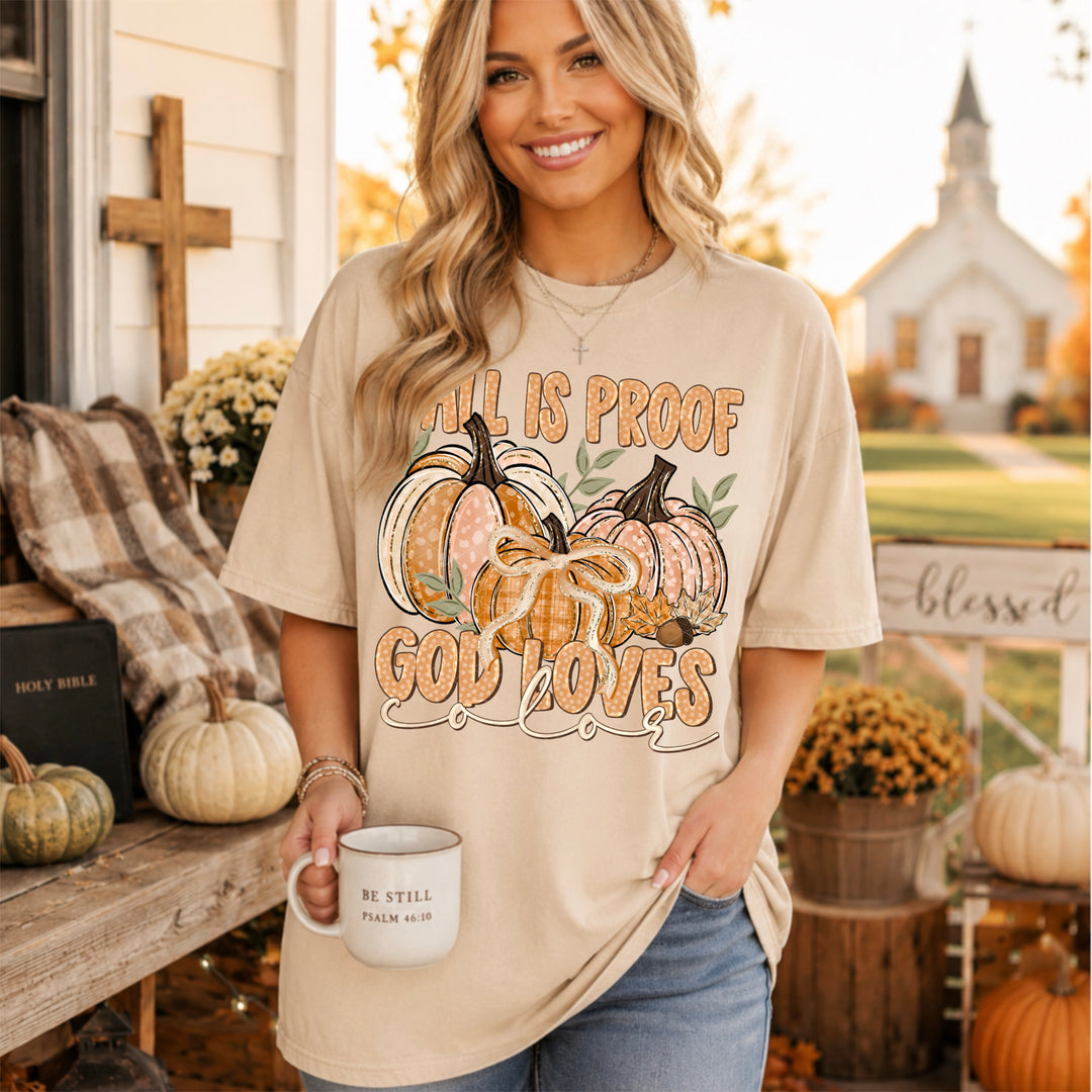 God Loves Color DTF Print