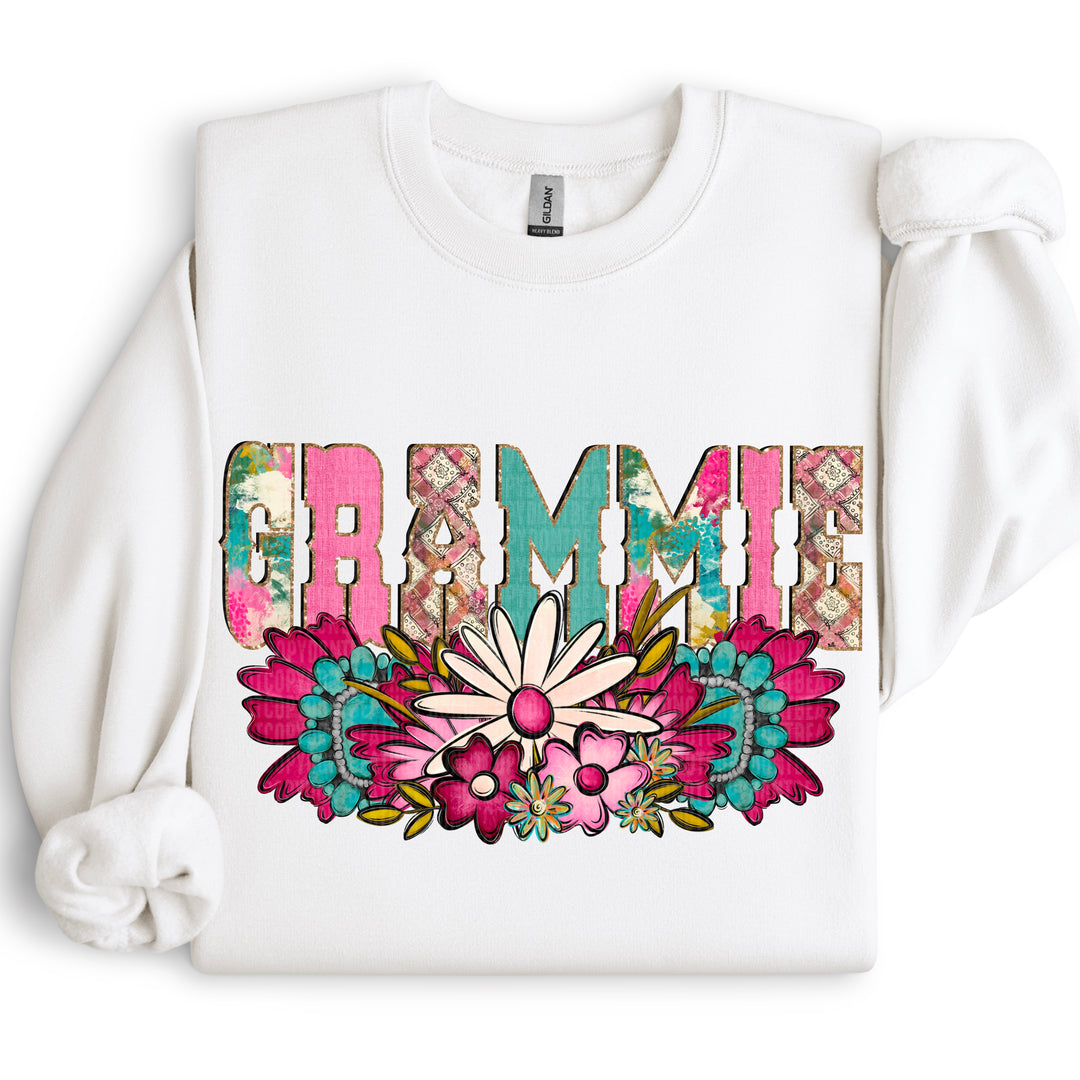 Western Floral Names DTF Print