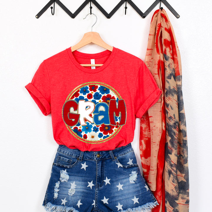 Floral 4th Of July Collection DTF Print