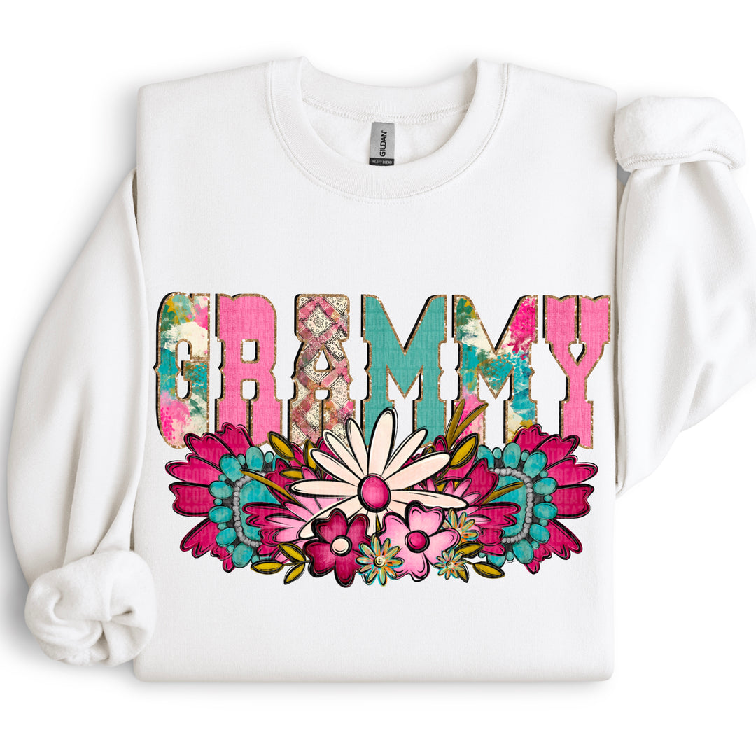 Western Floral Names DTF Print