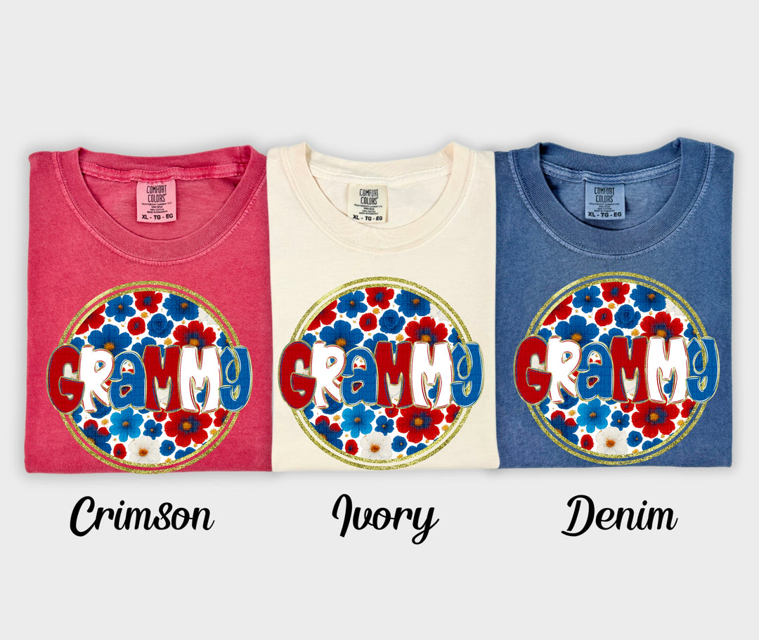 Floral 4th Of July Collection DTF Print