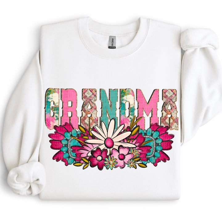 Western Floral Names DTF Print