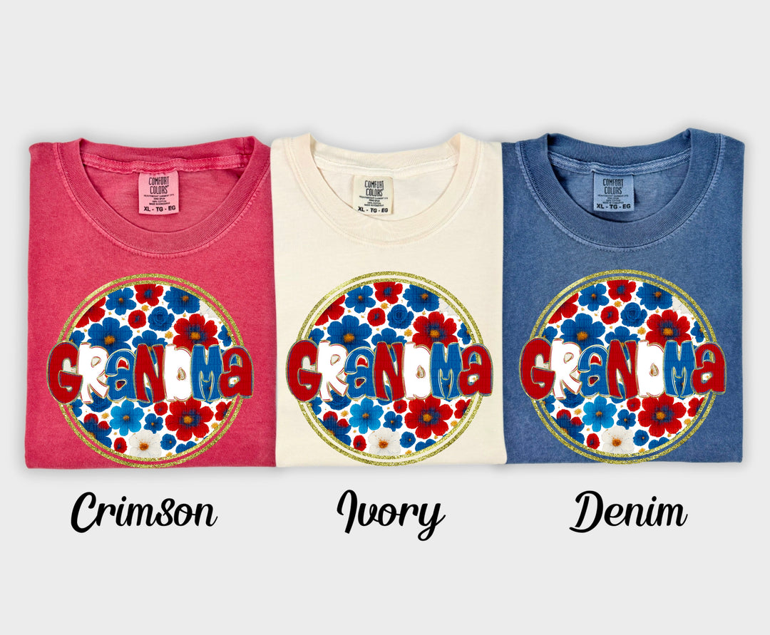 Floral 4th Of July Collection DTF Print