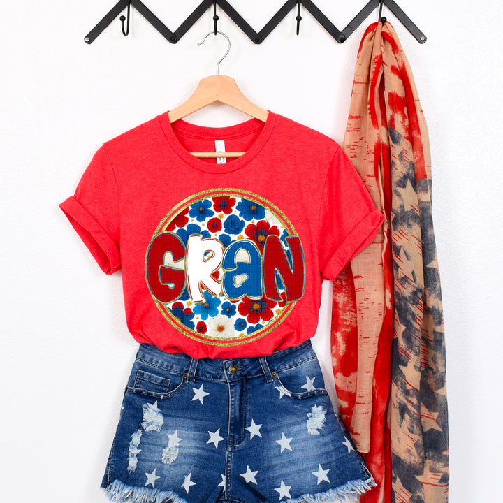 Floral 4th Of July Collection DTF Print