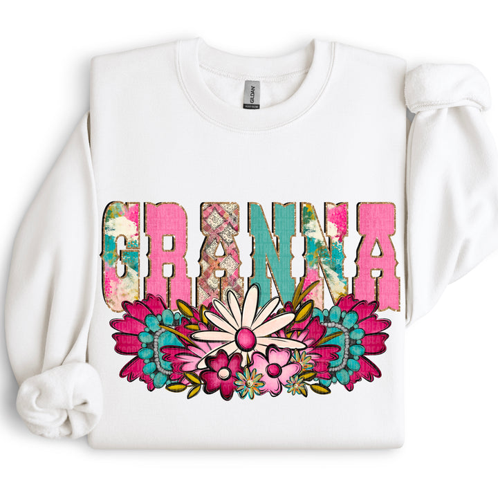 Western Floral Names DTF Print