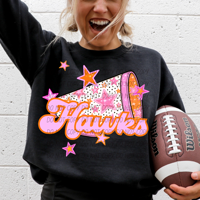 Pink Cheer DTF Print